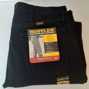 Men's Black Rustler Jean's Size 36 x 32